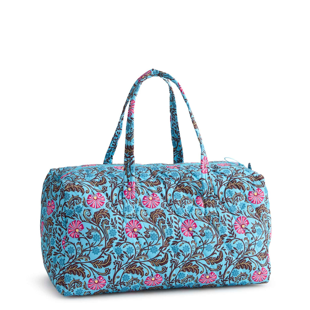Large Travel Duffel - Posy Scrolls