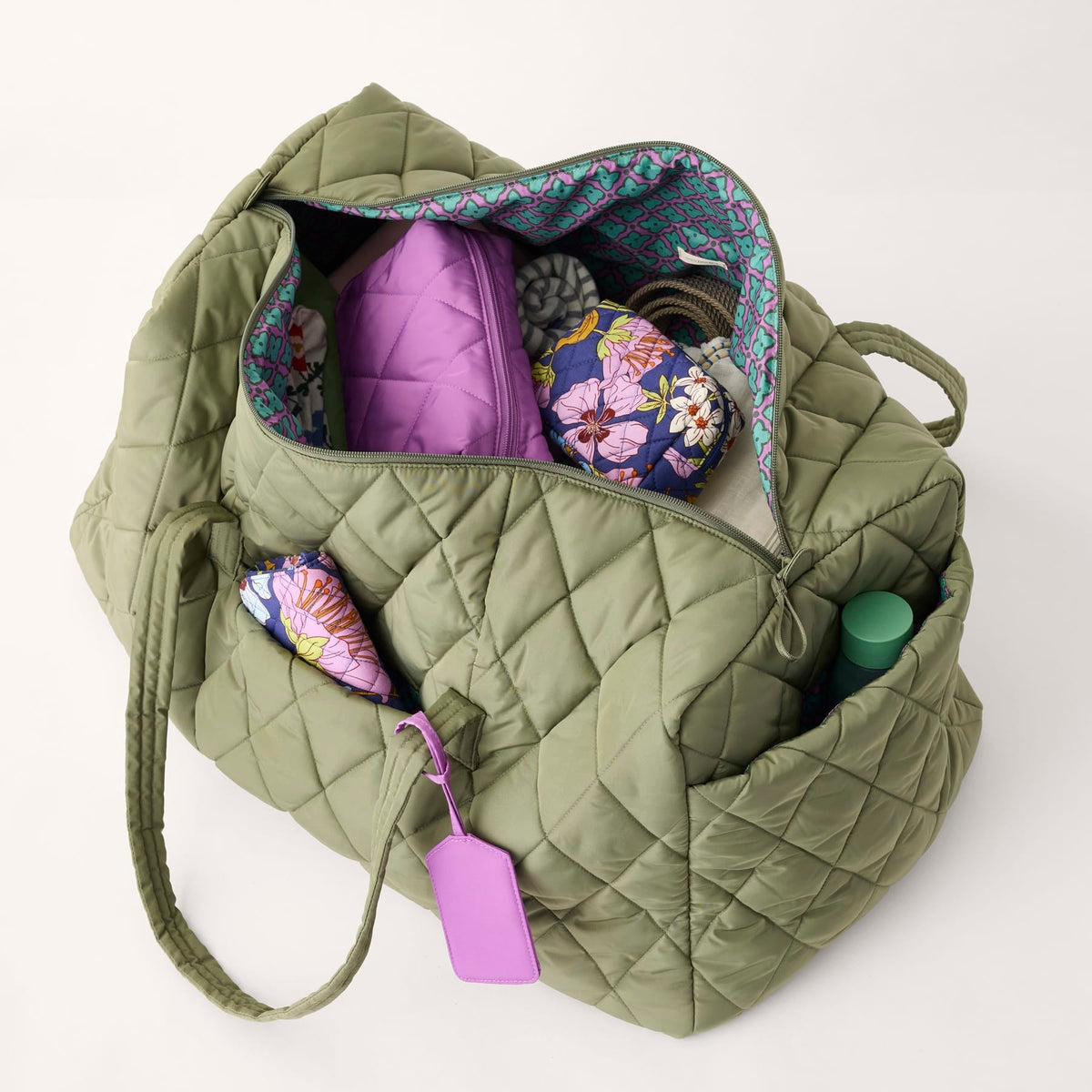 XL Travel Duffel - Reflecting Lily Pads