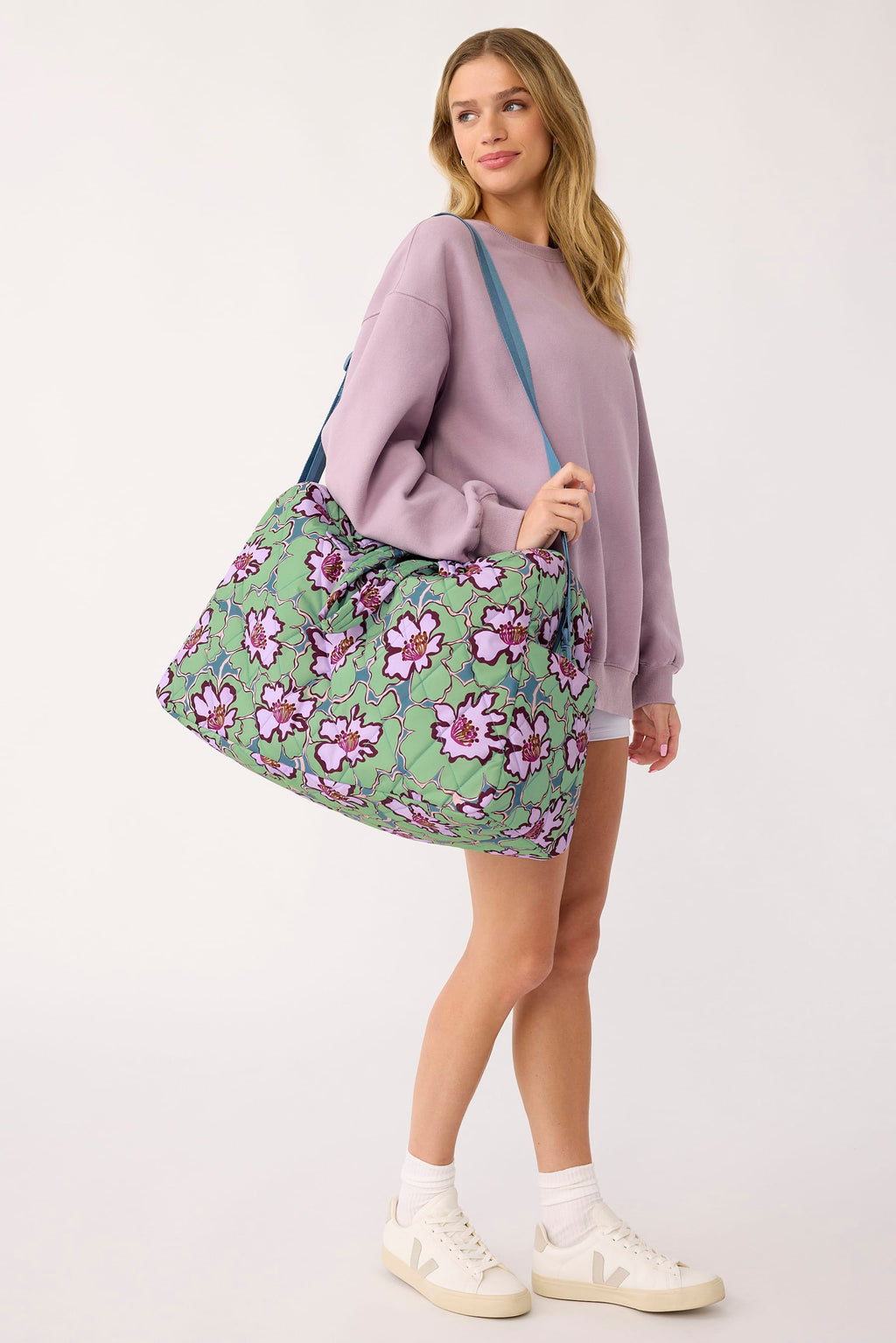 Large Weekender Travel Bag - Reflecting Lily Pads