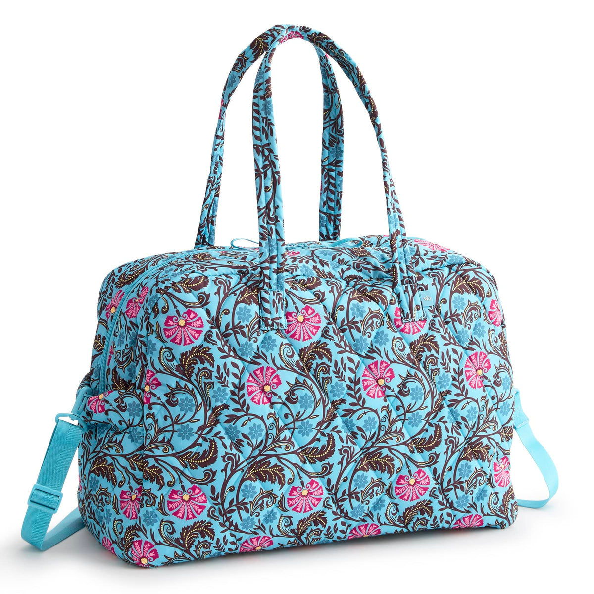 Large Weekender Travel Bag - Posy Scrolls