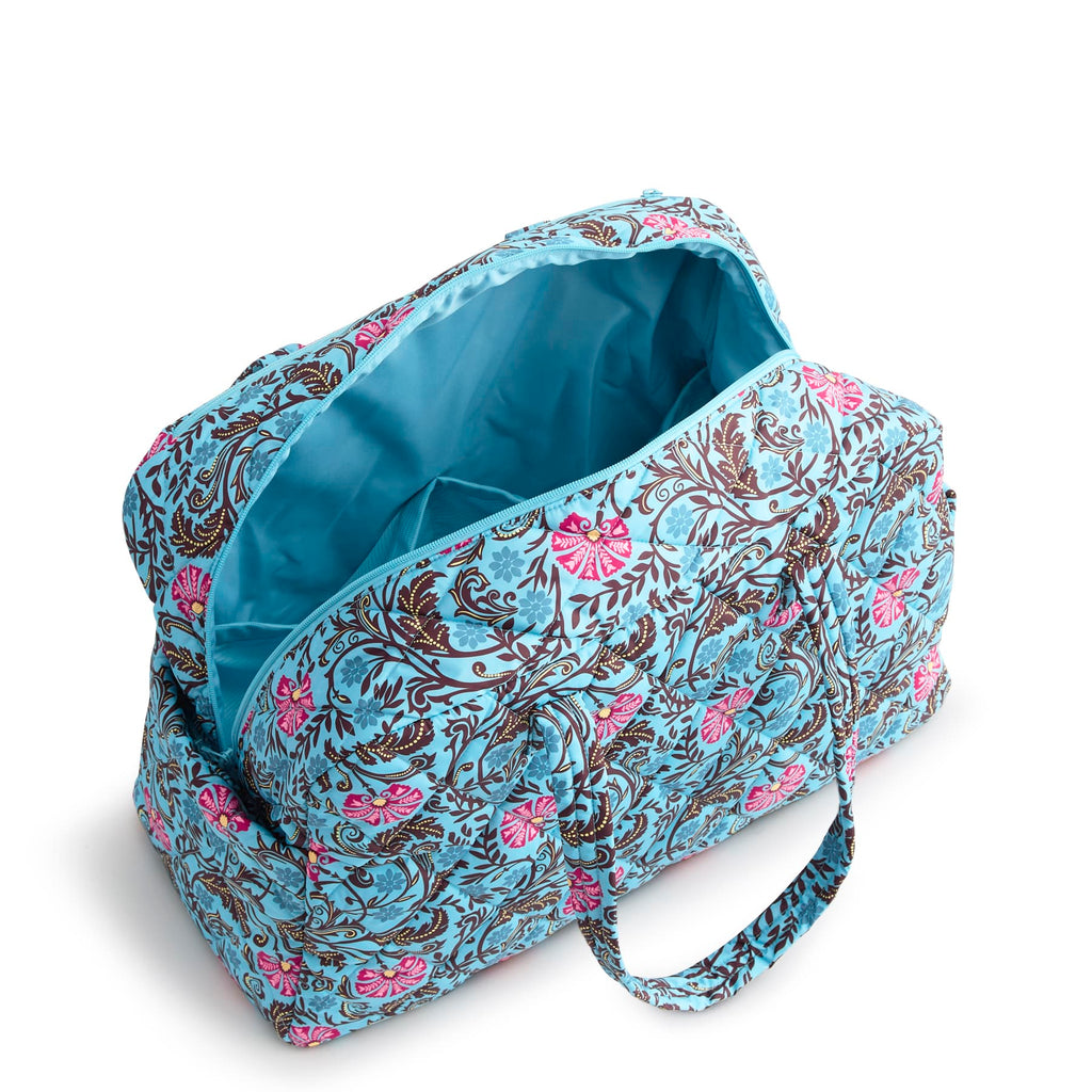 Large Weekender Travel Bag - Posy Scrolls