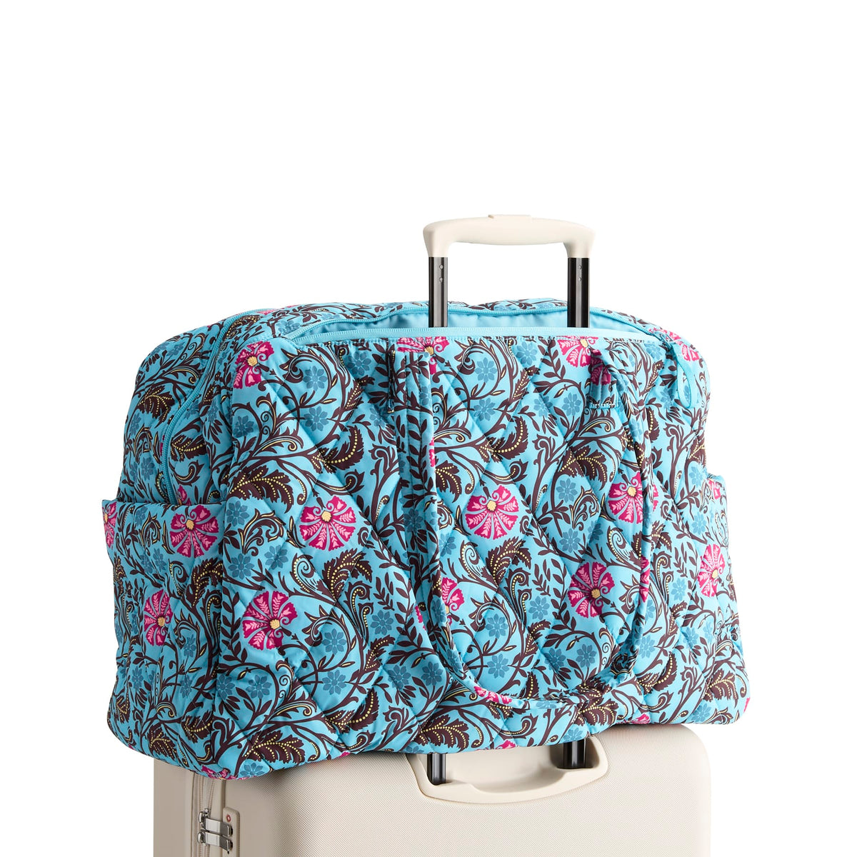 Large Weekender Travel Bag - Posy Scrolls