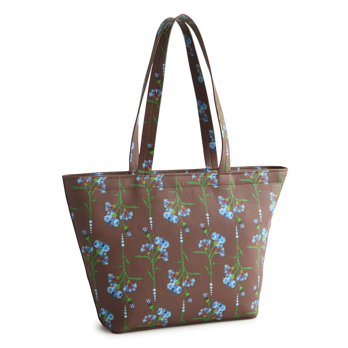Small East West Tote - Bachelor Button Dot