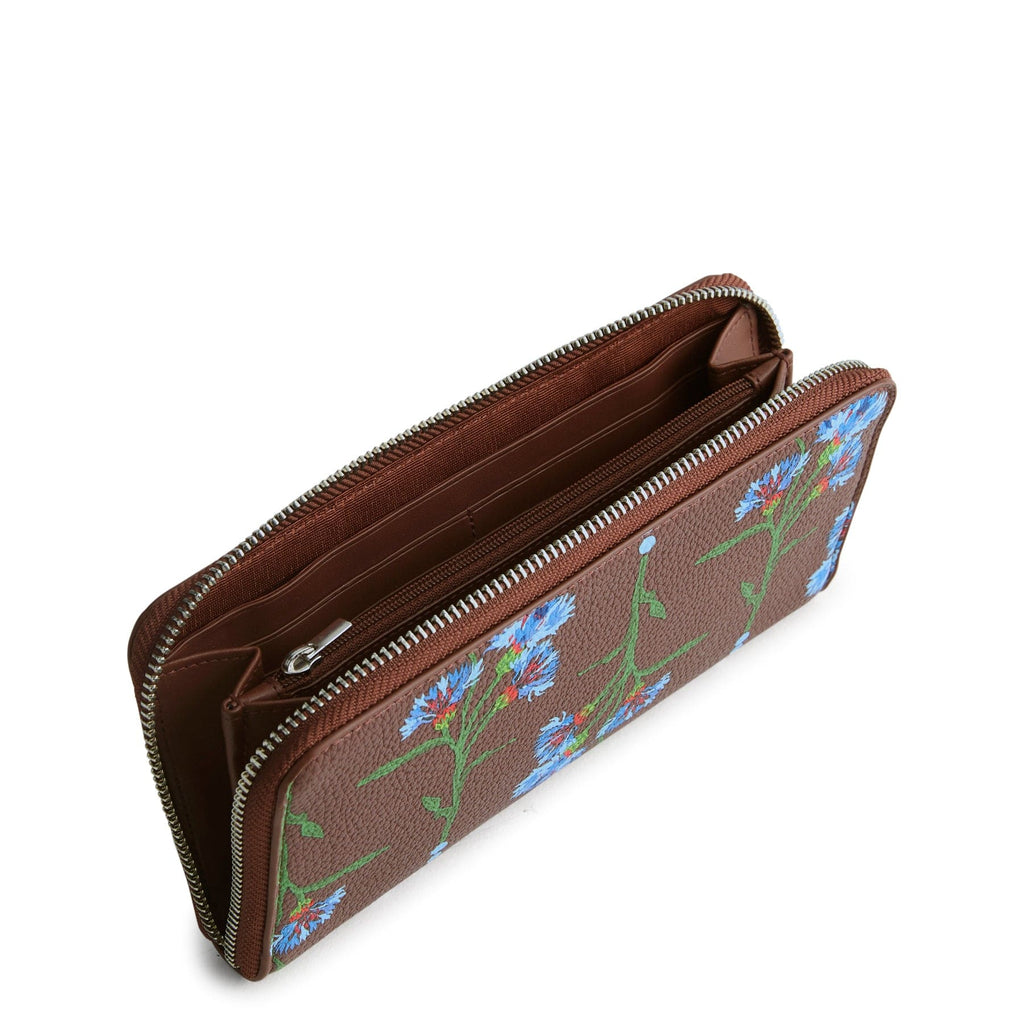 Essential Continental Wallet - Bachelor Button Dot