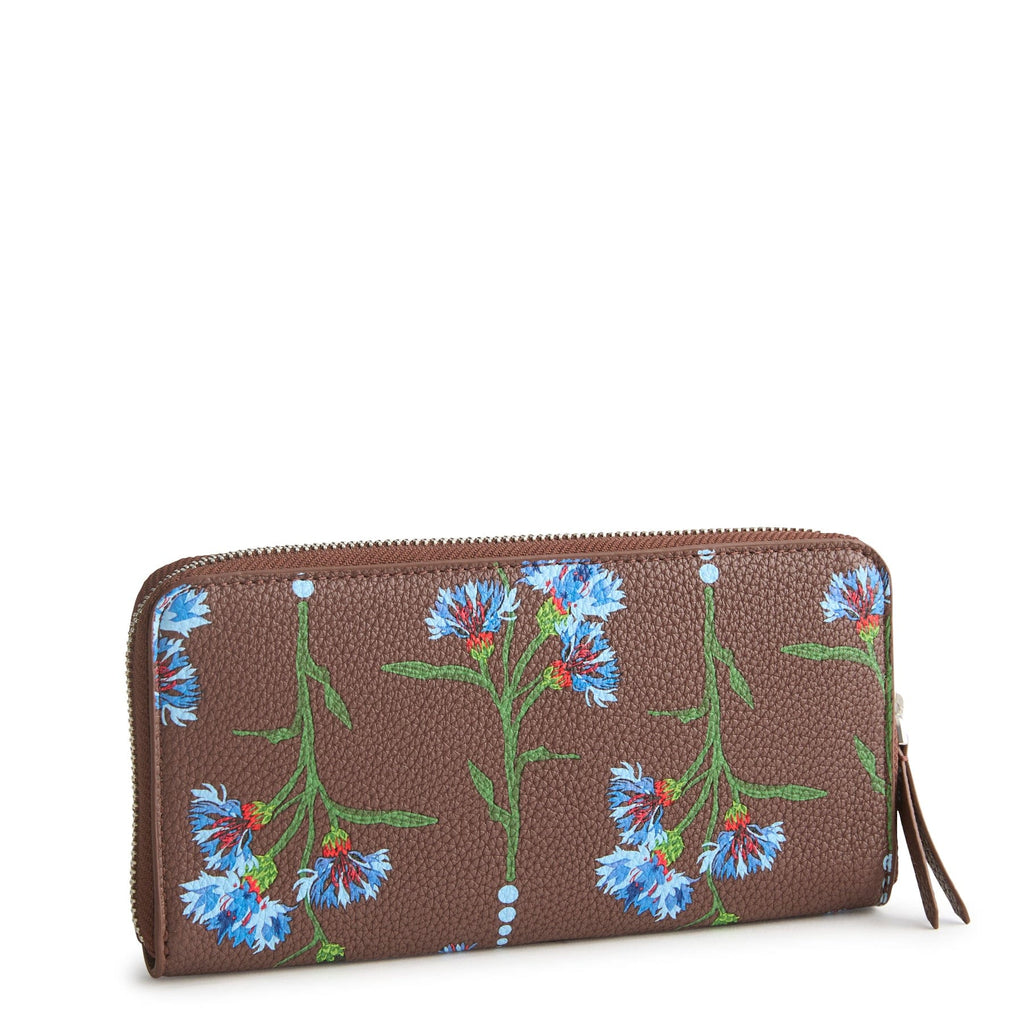 Essential Continental Wallet - Bachelor Button Dot