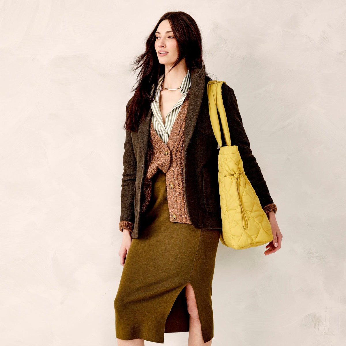Clermont Tote Bag - Golden Olive