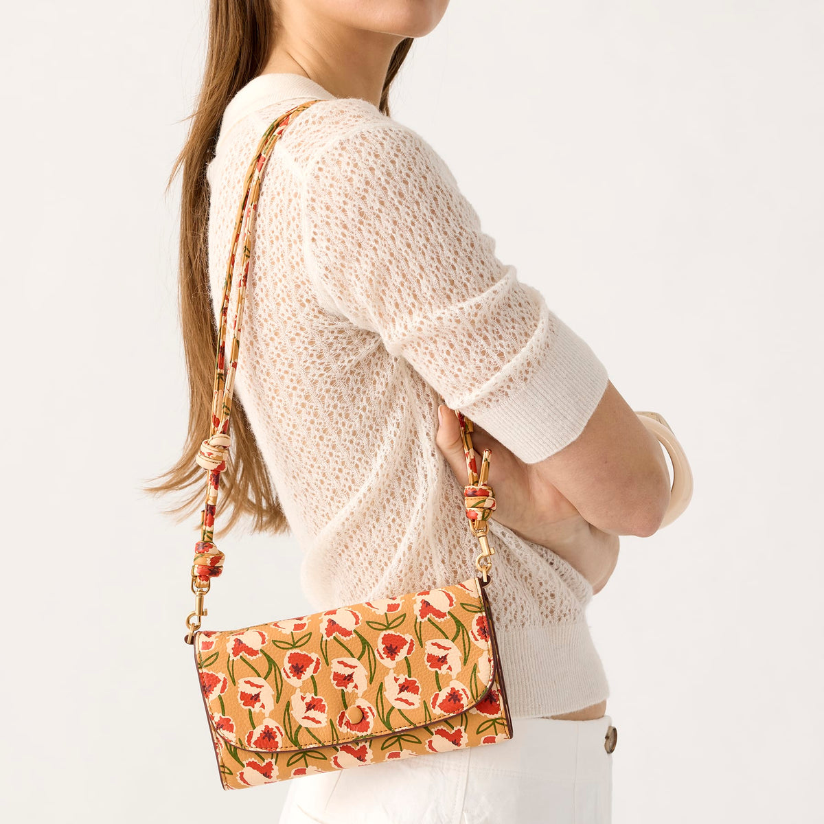 Wildwood Wallet Crossbody - Curly Tulips