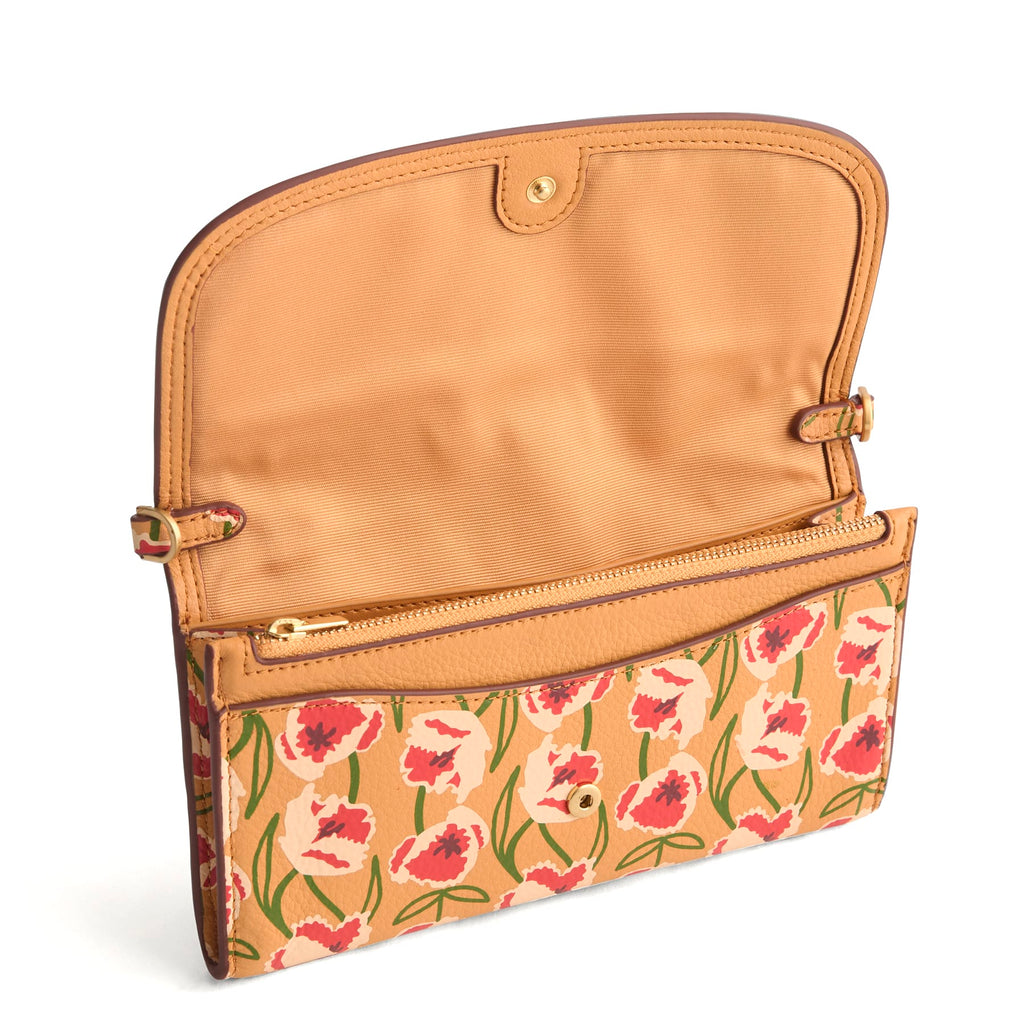 Wildwood Wallet Crossbody - Curly Tulips
