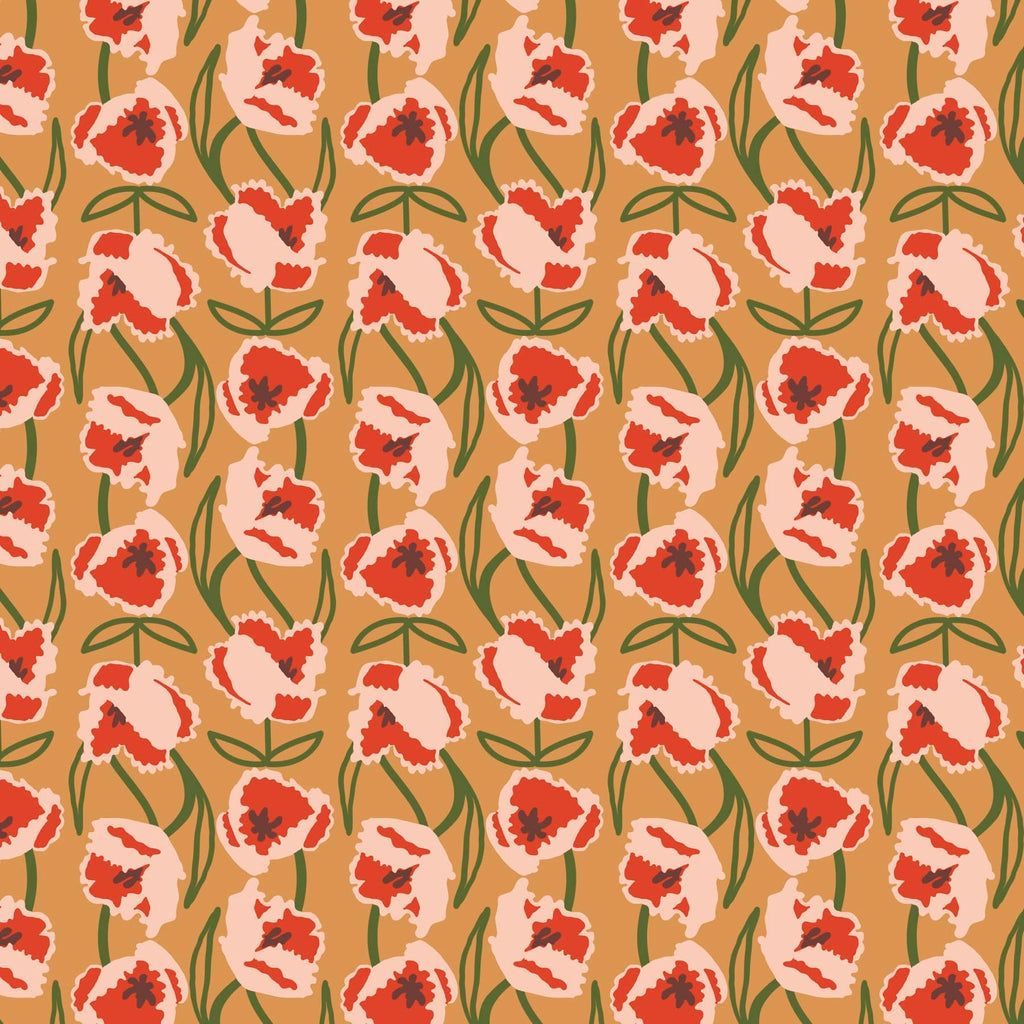 Wildwood Wallet Crossbody - Curly Tulips