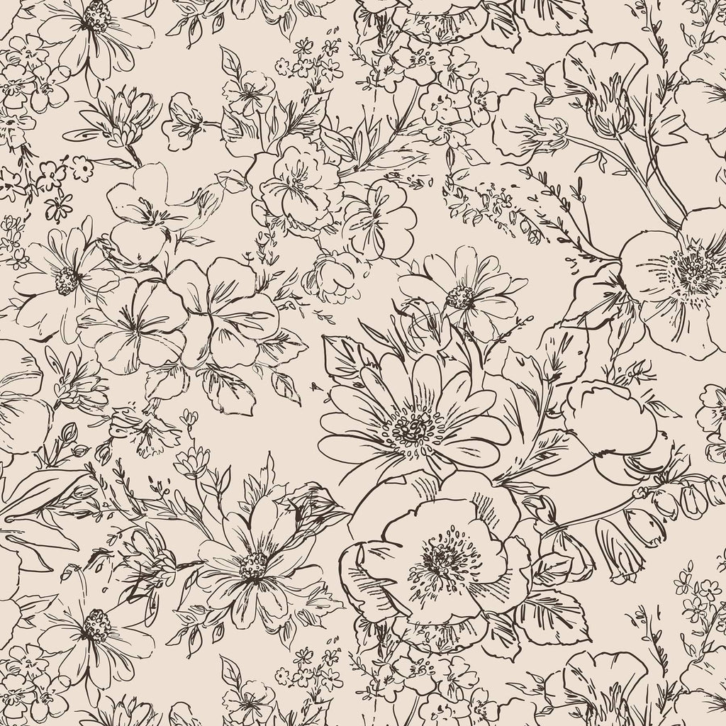 Large Envelope Tech Sleeve - Bloom Cottage Cream