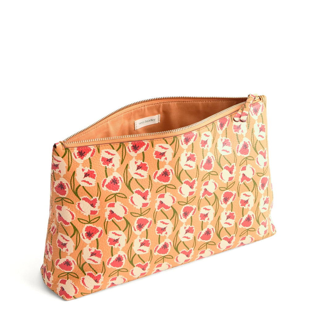 Large Pouch - Curly Tulips