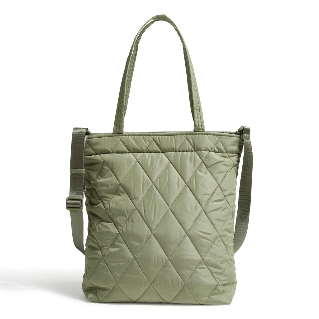 Large North South Tote - Deep Lichen Green