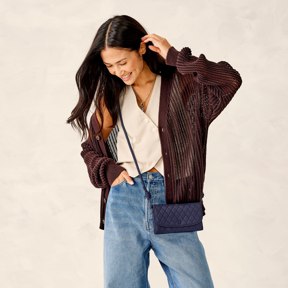 Wildwood Wallet Crossbody - Peacoat