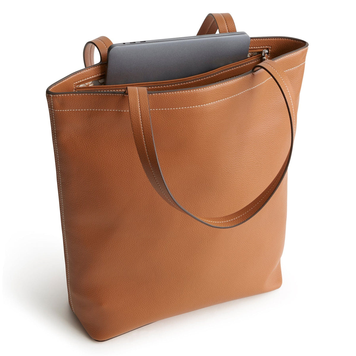 Large North South Tote - Roasted Pecan