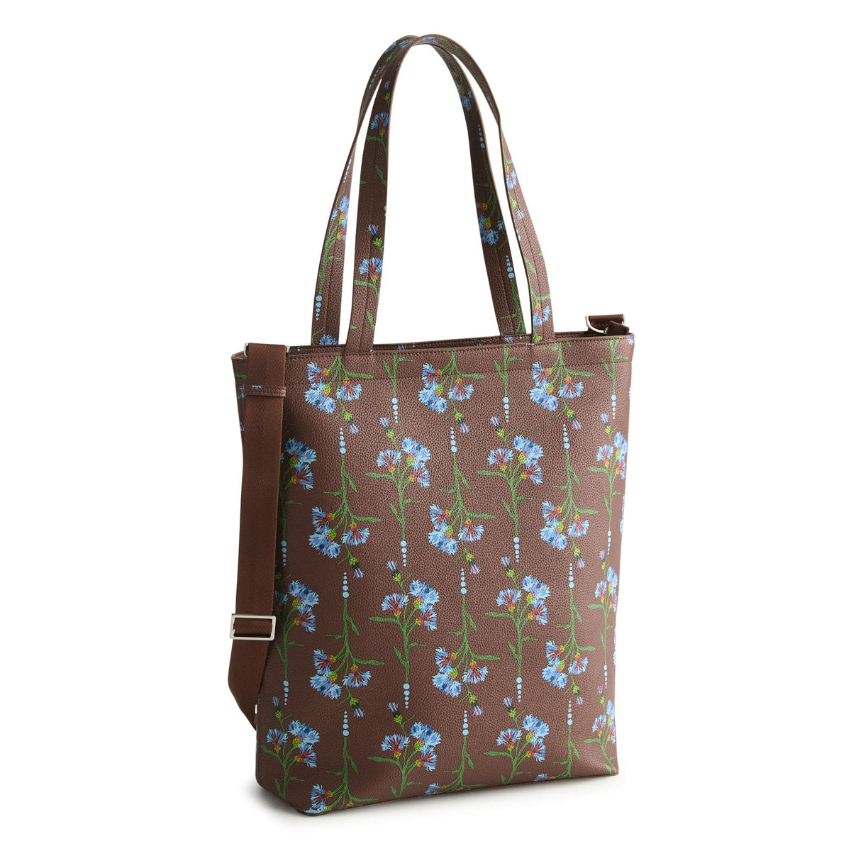 Large North South Tote - Bachelor Button Dot