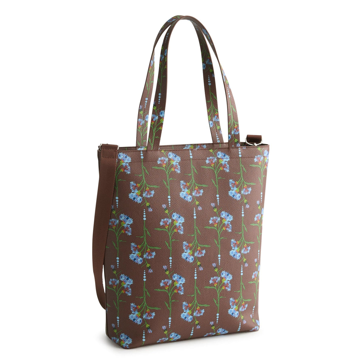Large North South Tote - Bachelor Button Dot