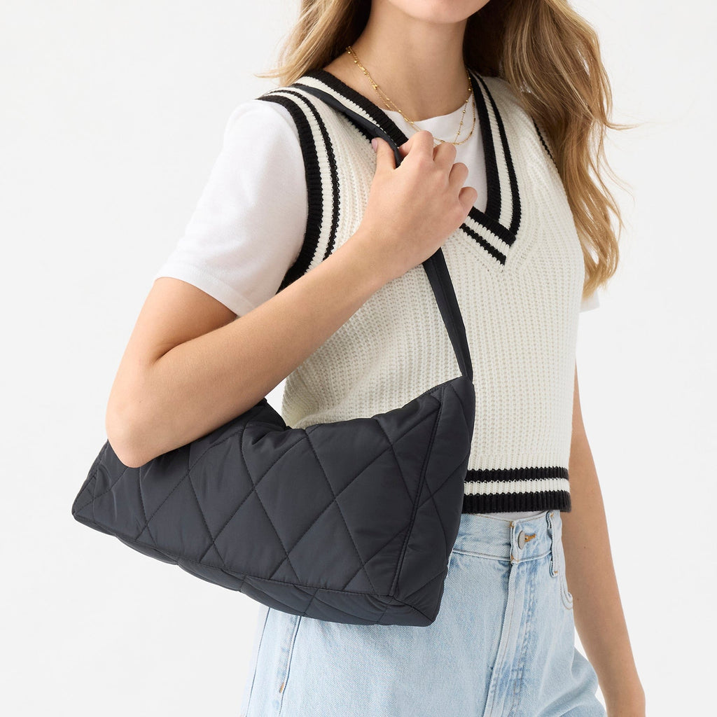 Slouchy Shoulder Bag - Moonless Night