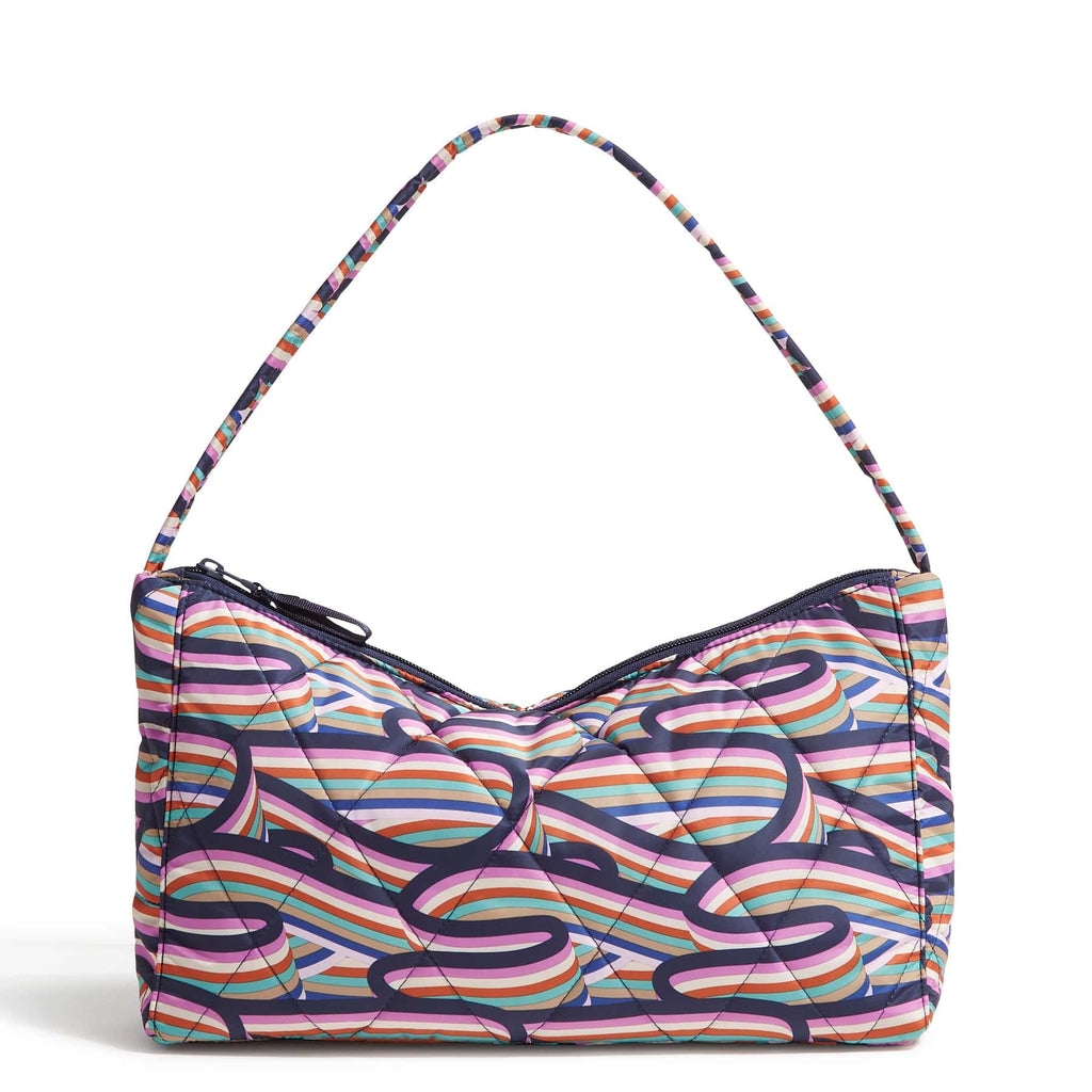 Slouchy Shoulder Bag - Retro Ribbons