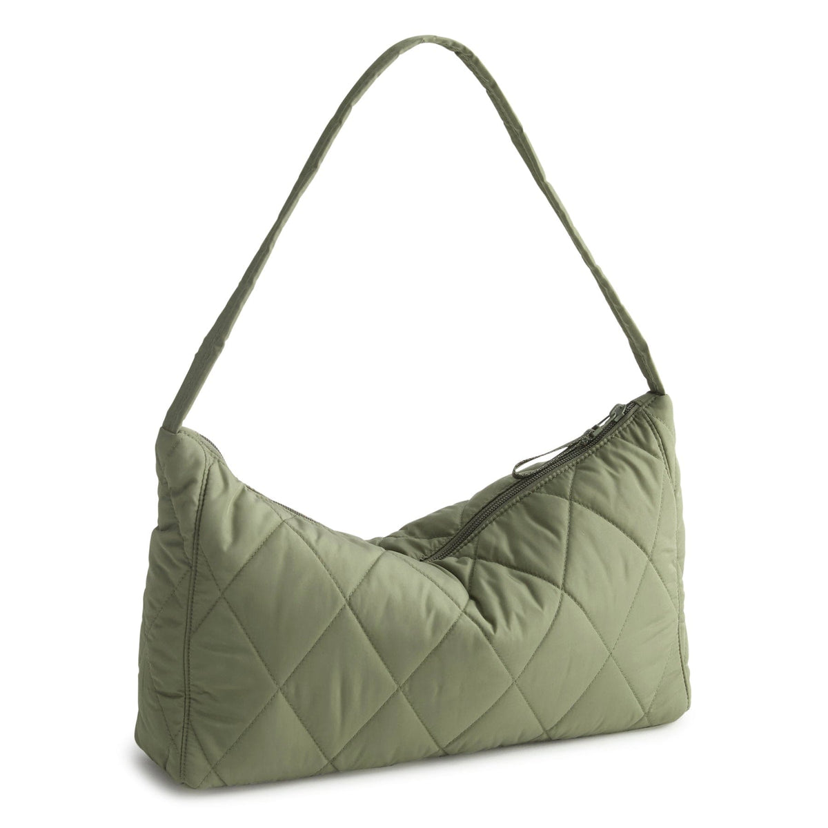 Slouchy Shoulder Bag - Deep Lichen Green