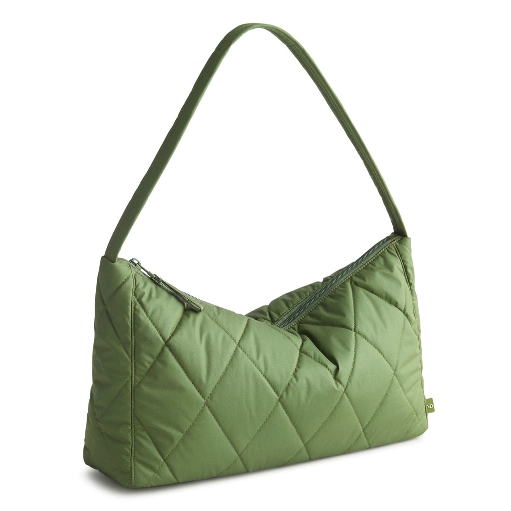 Slouchy Shoulder Bag - Pearlized Cedar Green