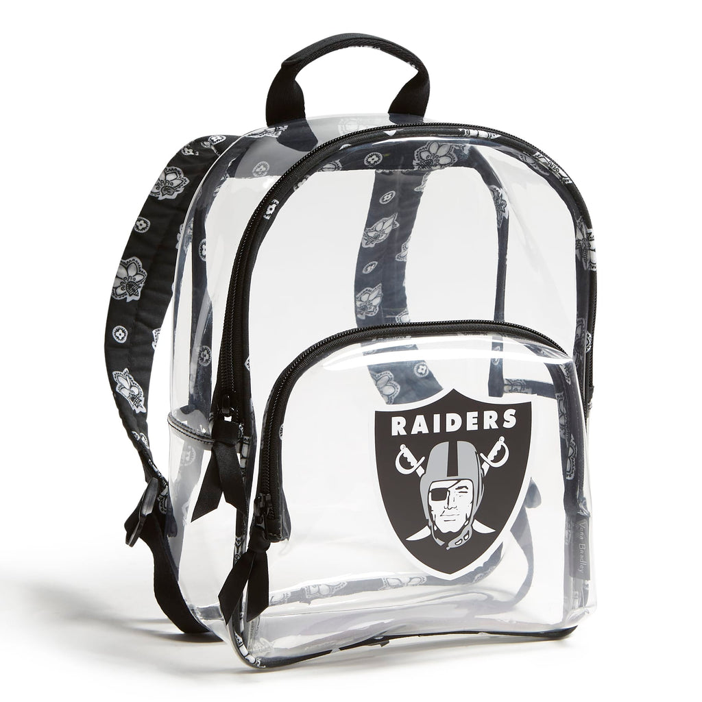 NFL Clear Small Backpack - Las Vegas Raiders Bandana