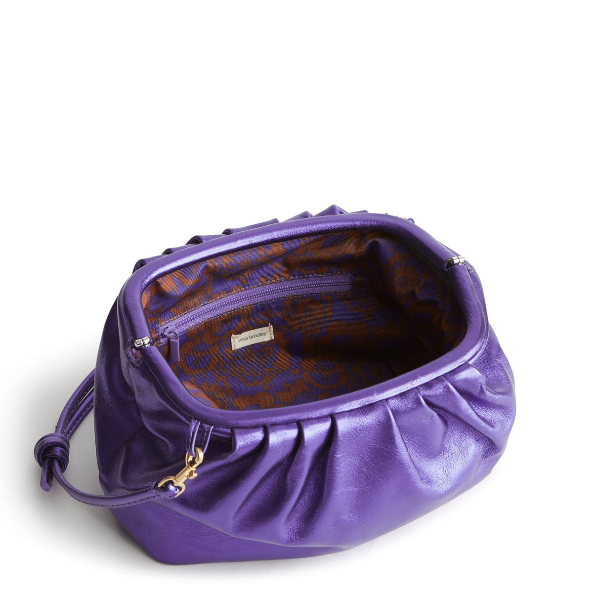 Taber Dumpling Bag - Purple Metallic