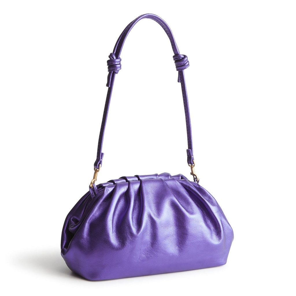 Taber Dumpling Bag - Purple Metallic