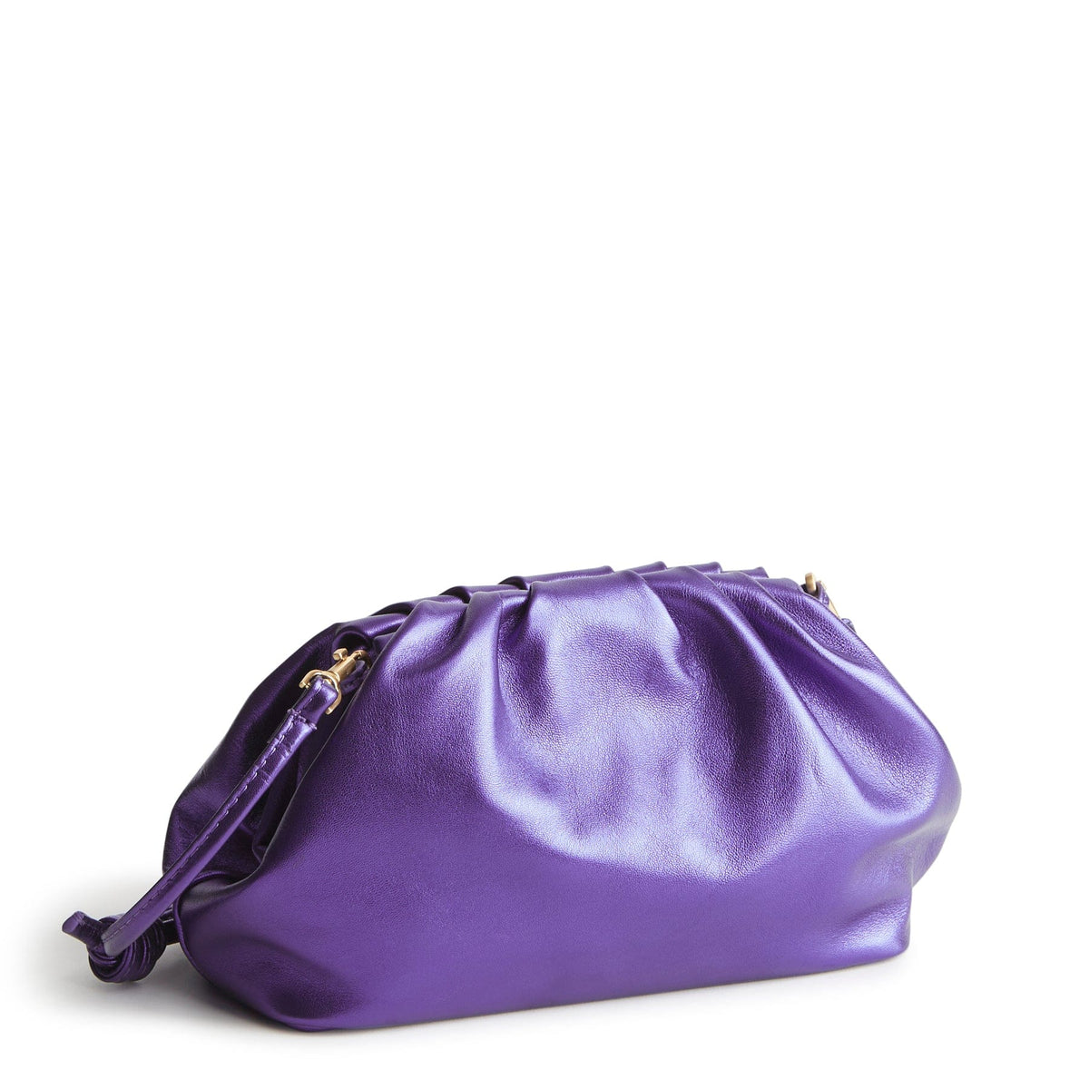 Taber Dumpling Bag - Purple Metallic