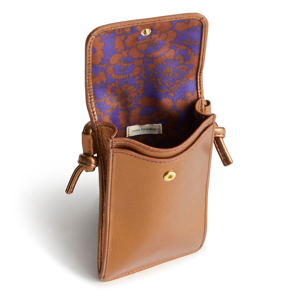 Phone Case Crossbody - Bronze Metallic