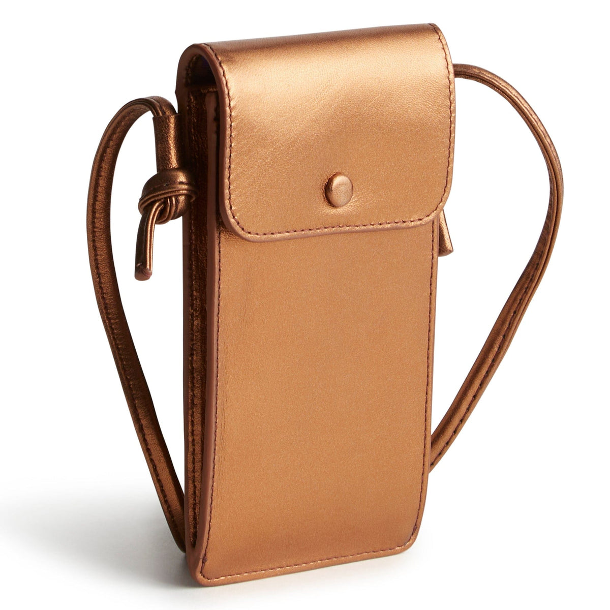 Phone Case Crossbody - Bronze Metallic