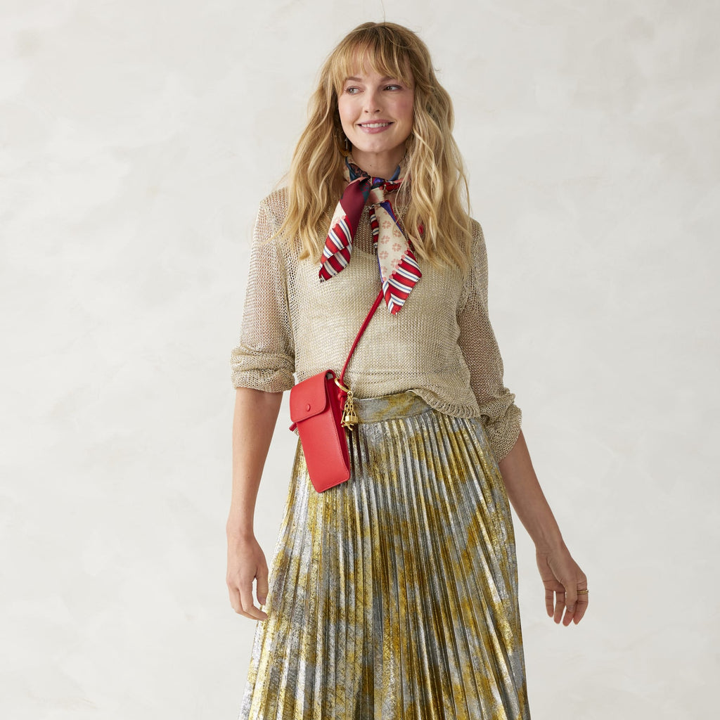 Phone Case Crossbody - Goji Berry Red