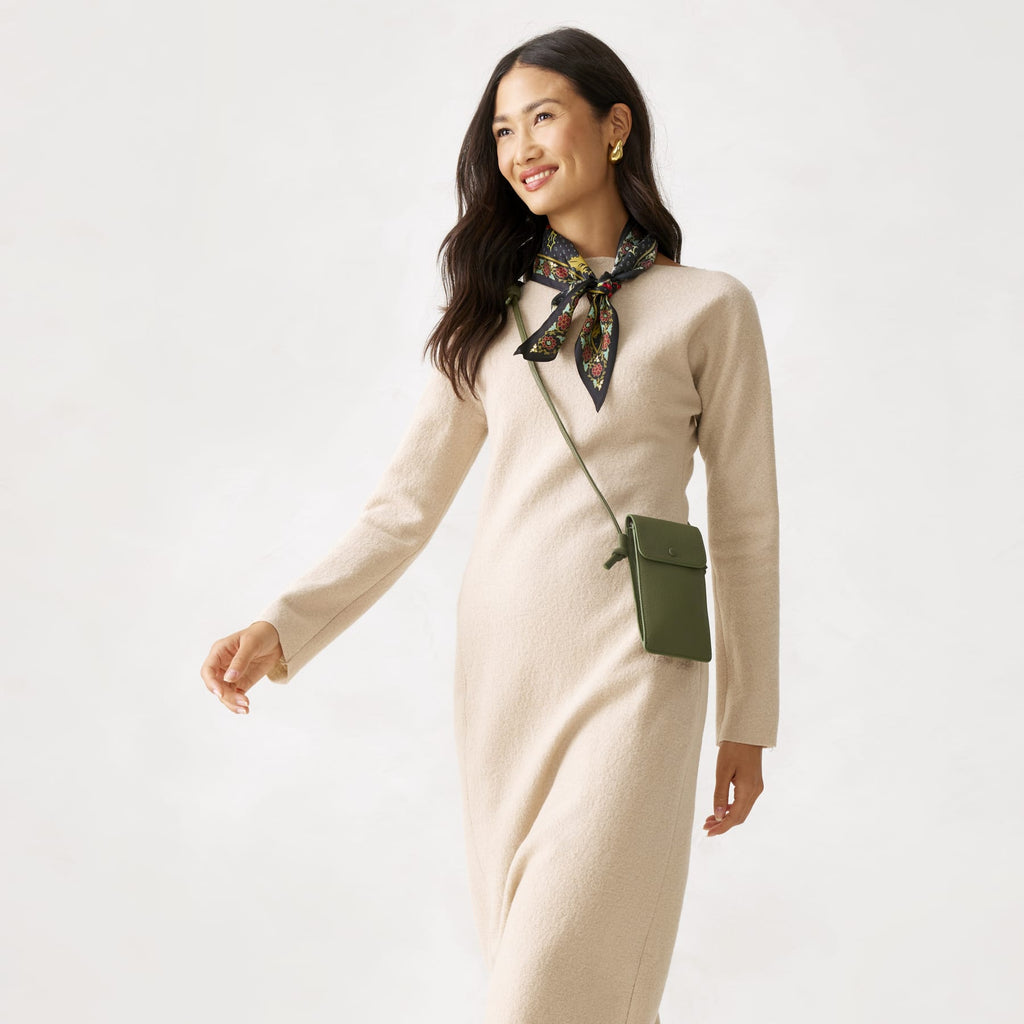Phone Case Crossbody - Bronze Green