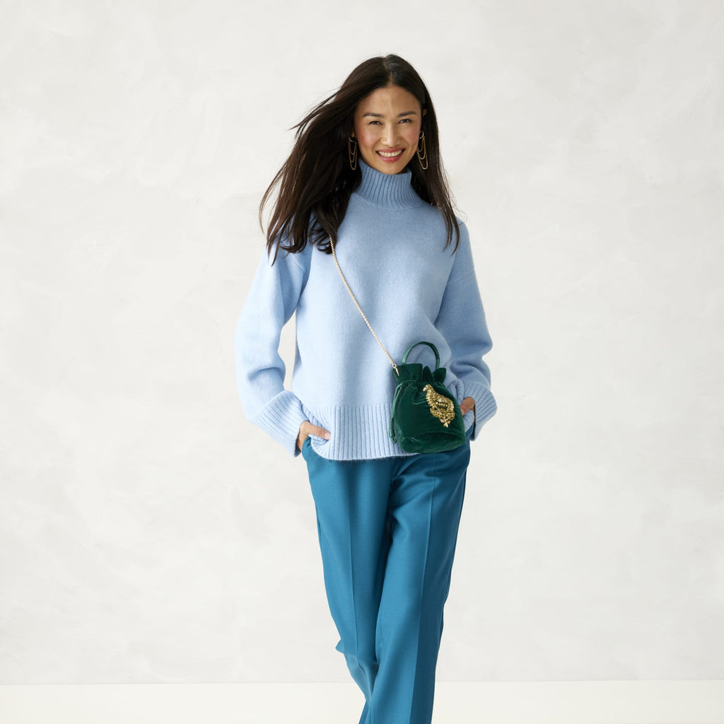 Tilden Drawstring Crossbody - Sea Moss