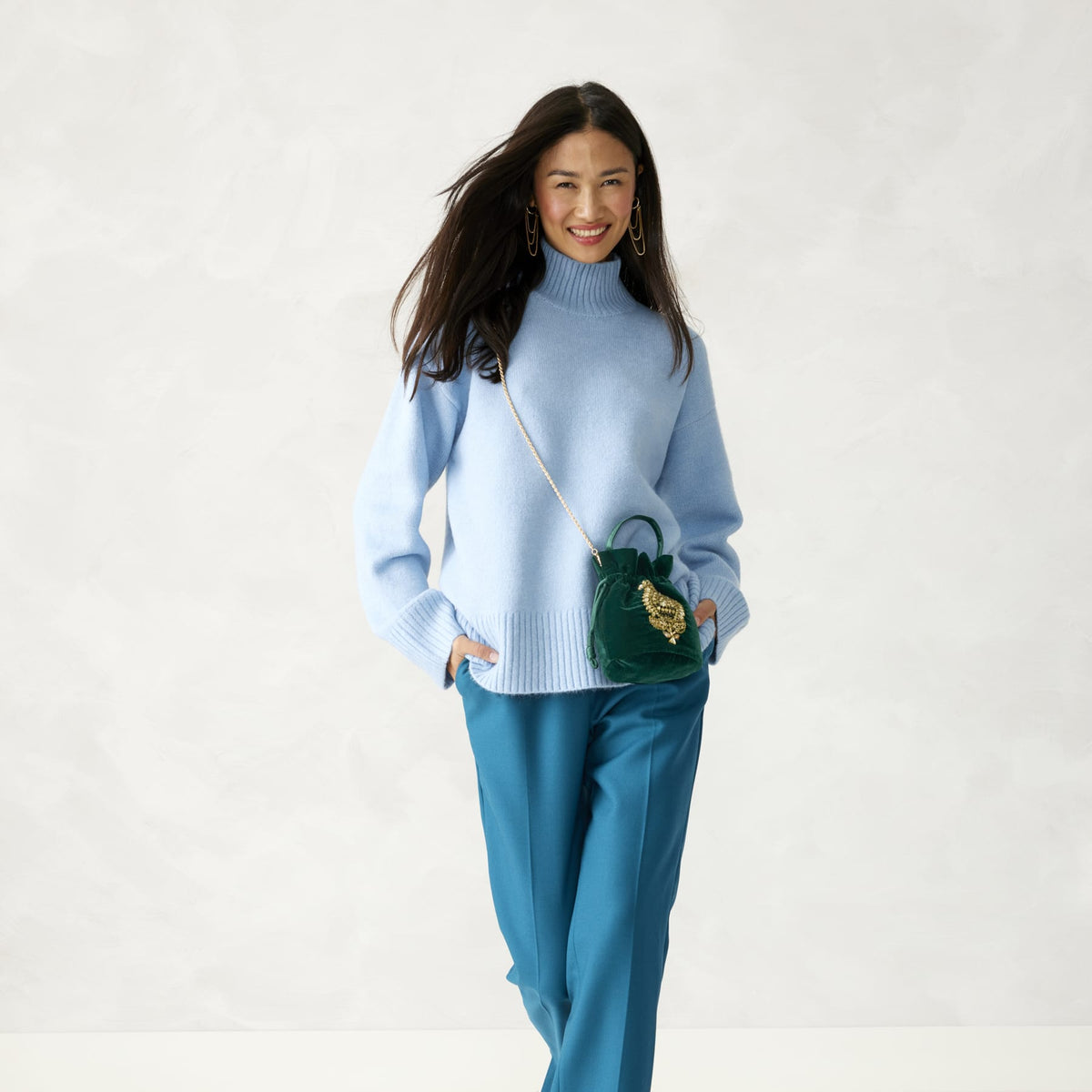 Tilden Drawstring Crossbody - Sea Moss