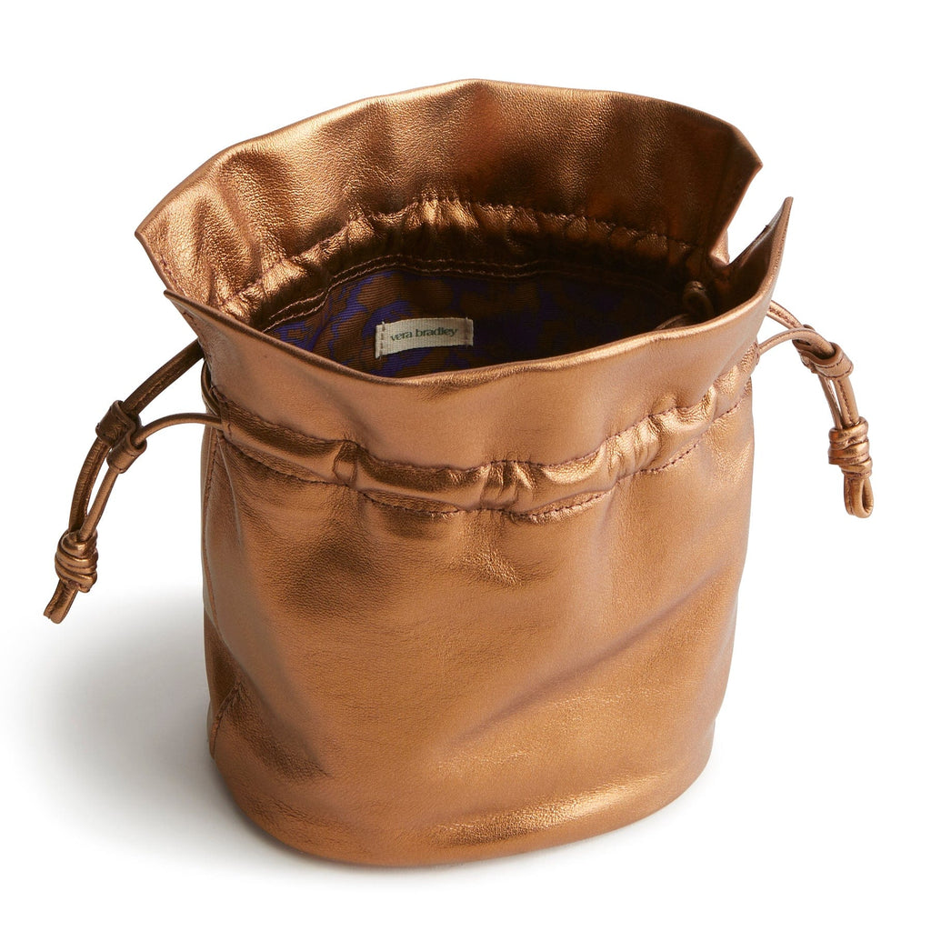 Tilden Drawstring Crossbody - Bronze Metallic