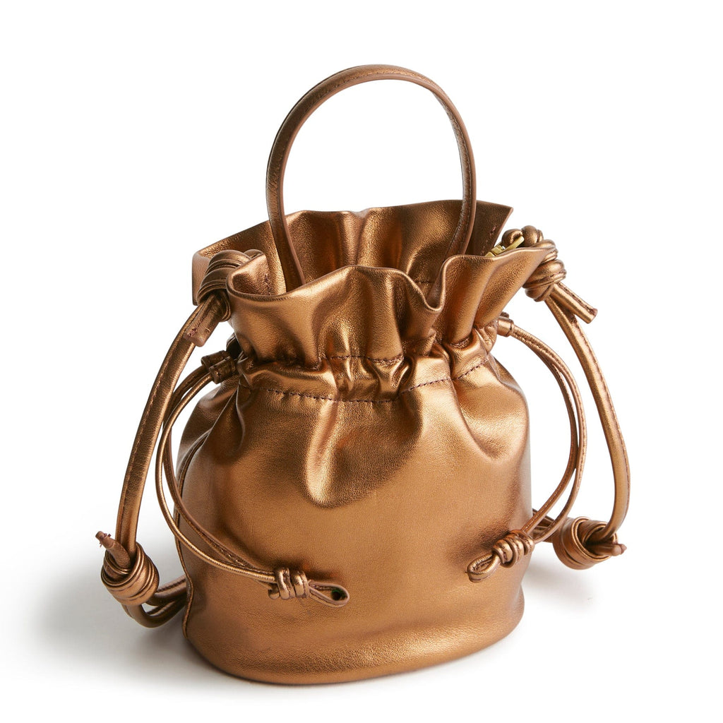 Tilden Drawstring Crossbody - Bronze Metallic