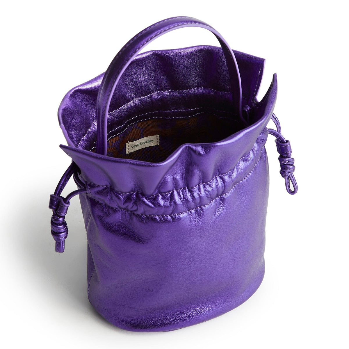 Tilden Drawstring Crossbody - Purple Metallic