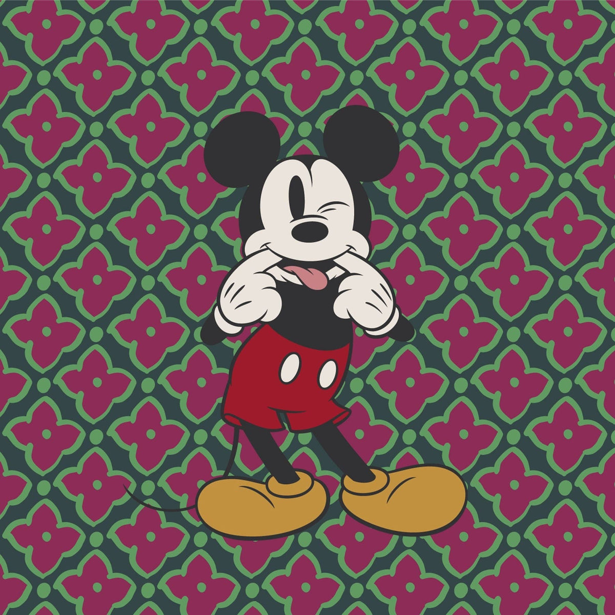 Disney Passport Cover - Silly Mickey Mouse