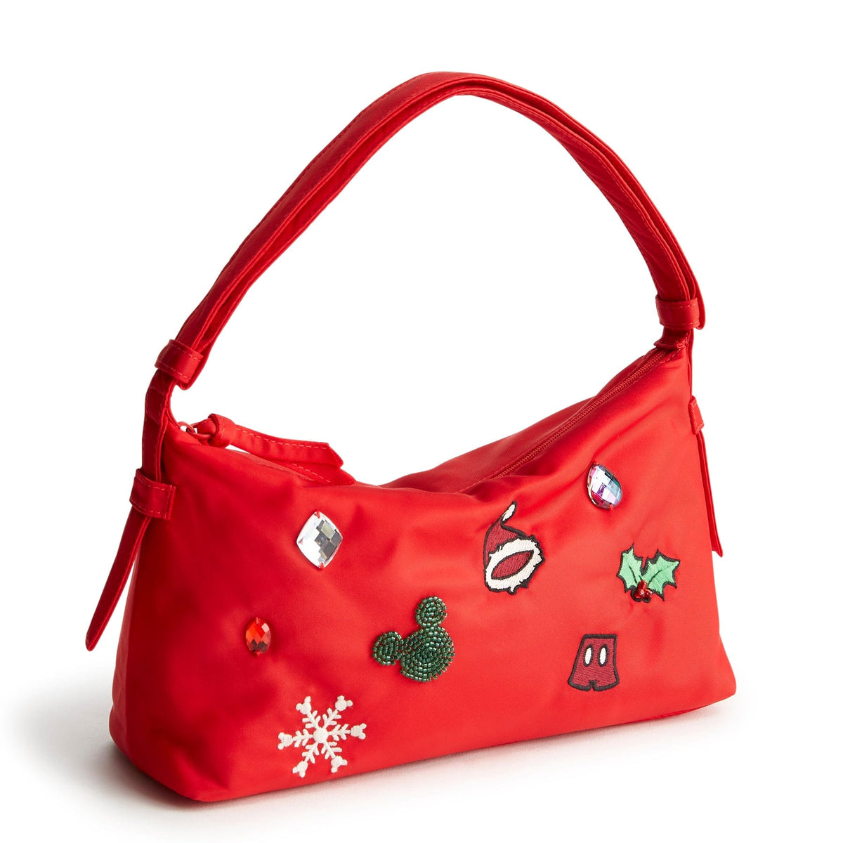 Disney Roxbury Crescent Shoulder Bag - Mickey Mouse Holiday Icons