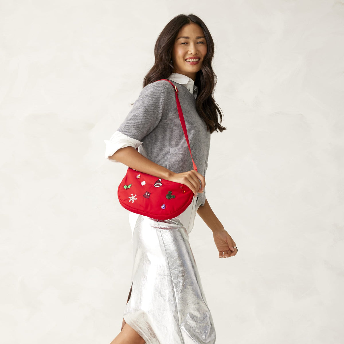 Disney Springbrook Sling Crossbody - Mickey Mouse Holiday Icons