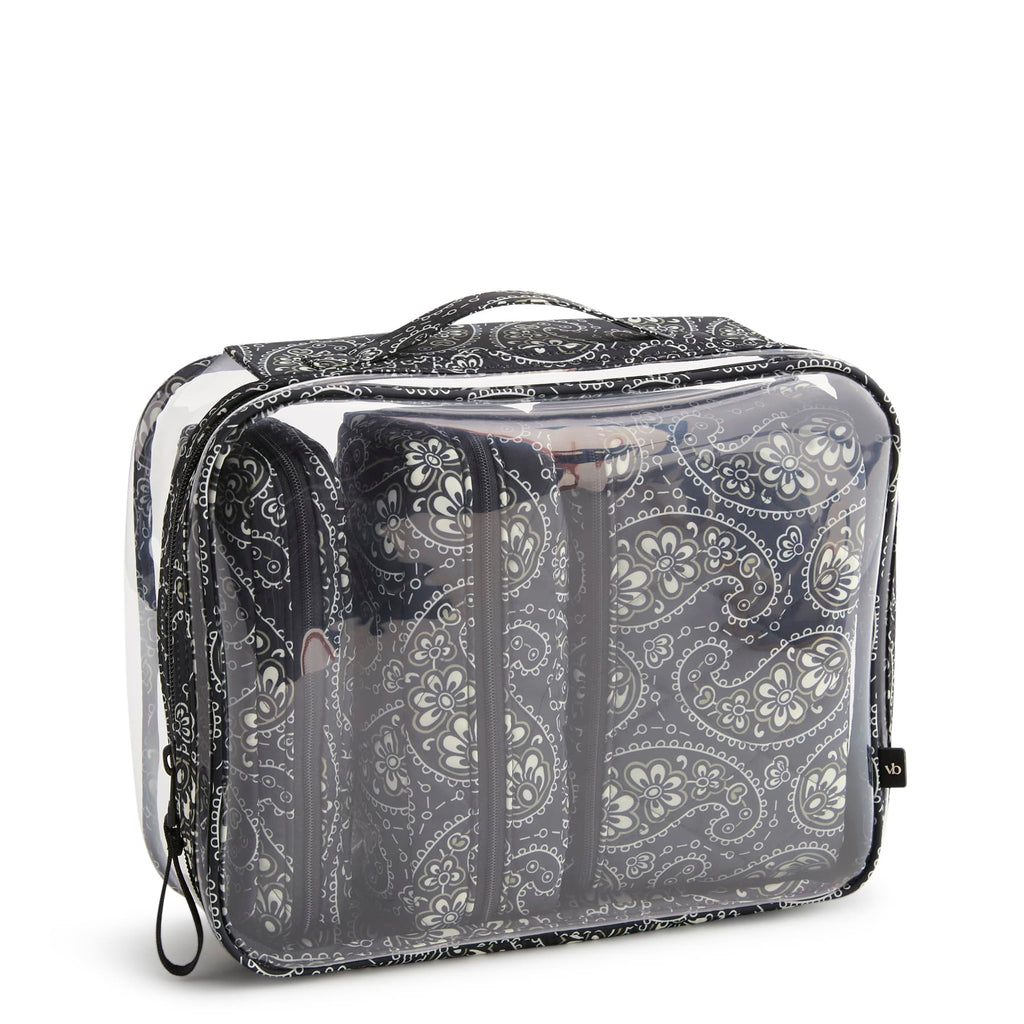 4 Pc. Cosmetic Set - Circular Paisley