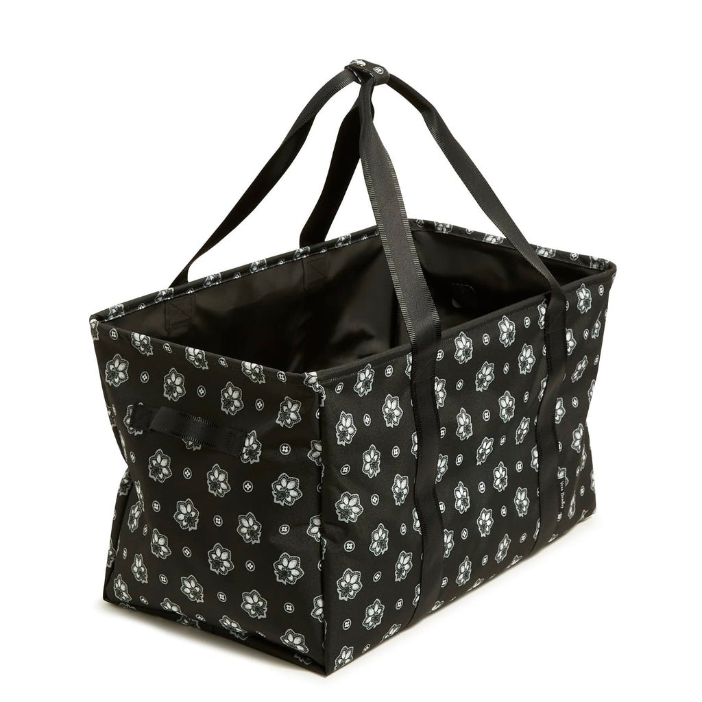 ReActive Large Car Tote - Bandana Paisley - Silver and Black
