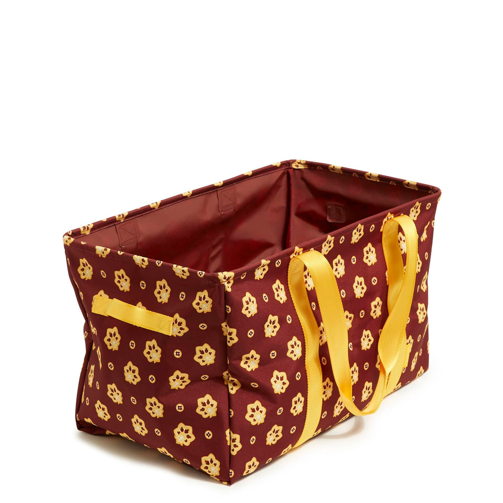 ReActive Large Car Tote - Bandana Paisley - Burgundy and Gold