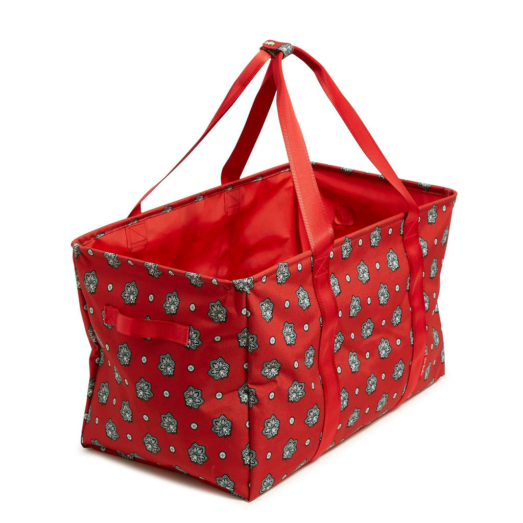 ReActive Large Car Tote - Bandana Paisley - Red and Silver
