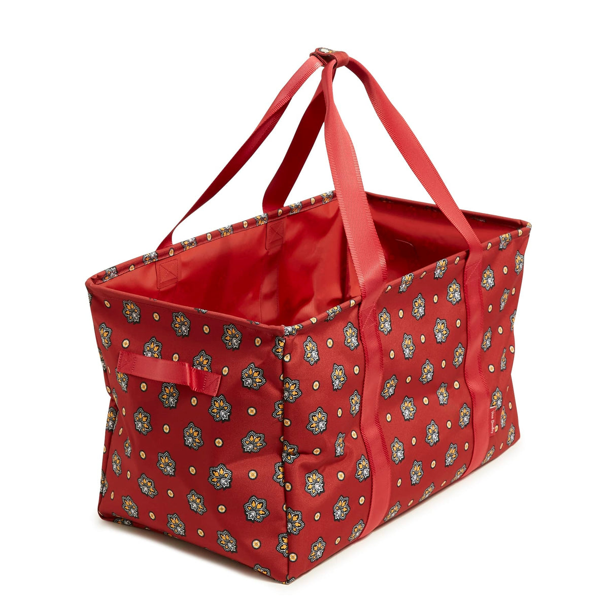 ReActive Large Car Tote - Bandana Paisley - Maroon Red and Yellow
