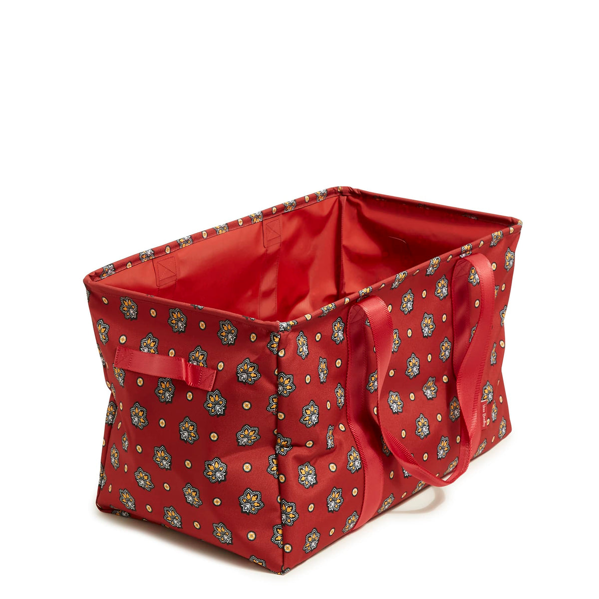 ReActive Large Car Tote - Bandana Paisley - Maroon Red and Yellow