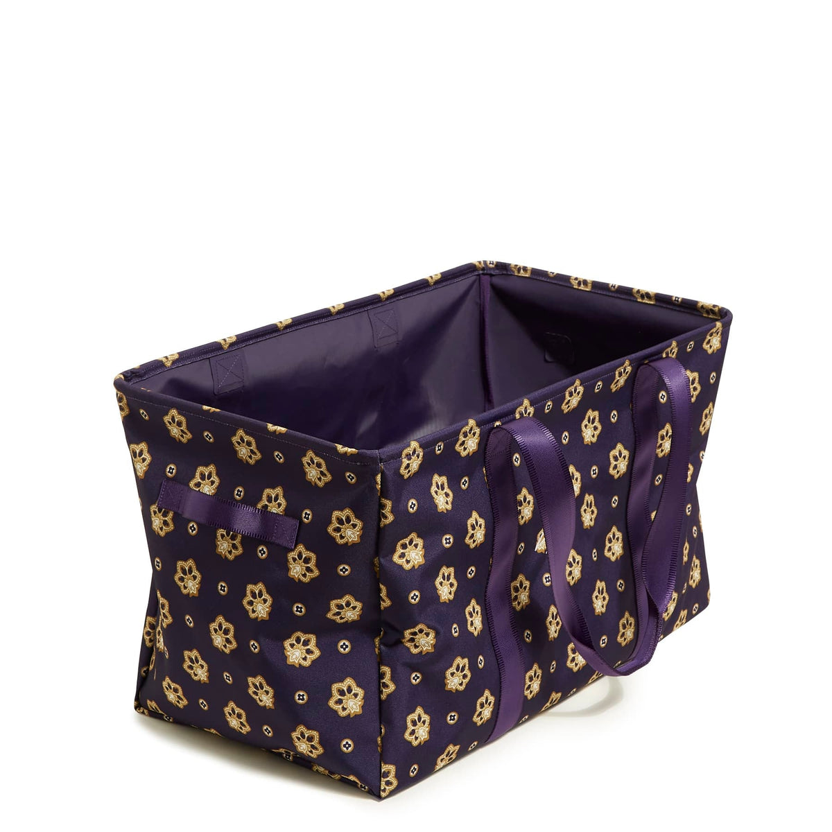 ReActive Large Car Tote - Bandana Paisley - Navy Purple and Gold