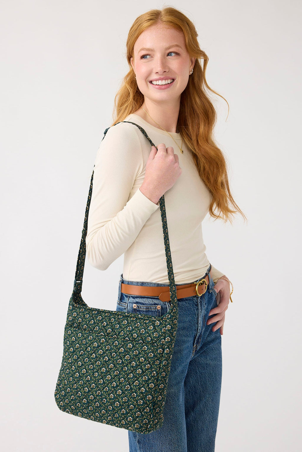 Essential XL Crossbody - Mistletoe Lattice