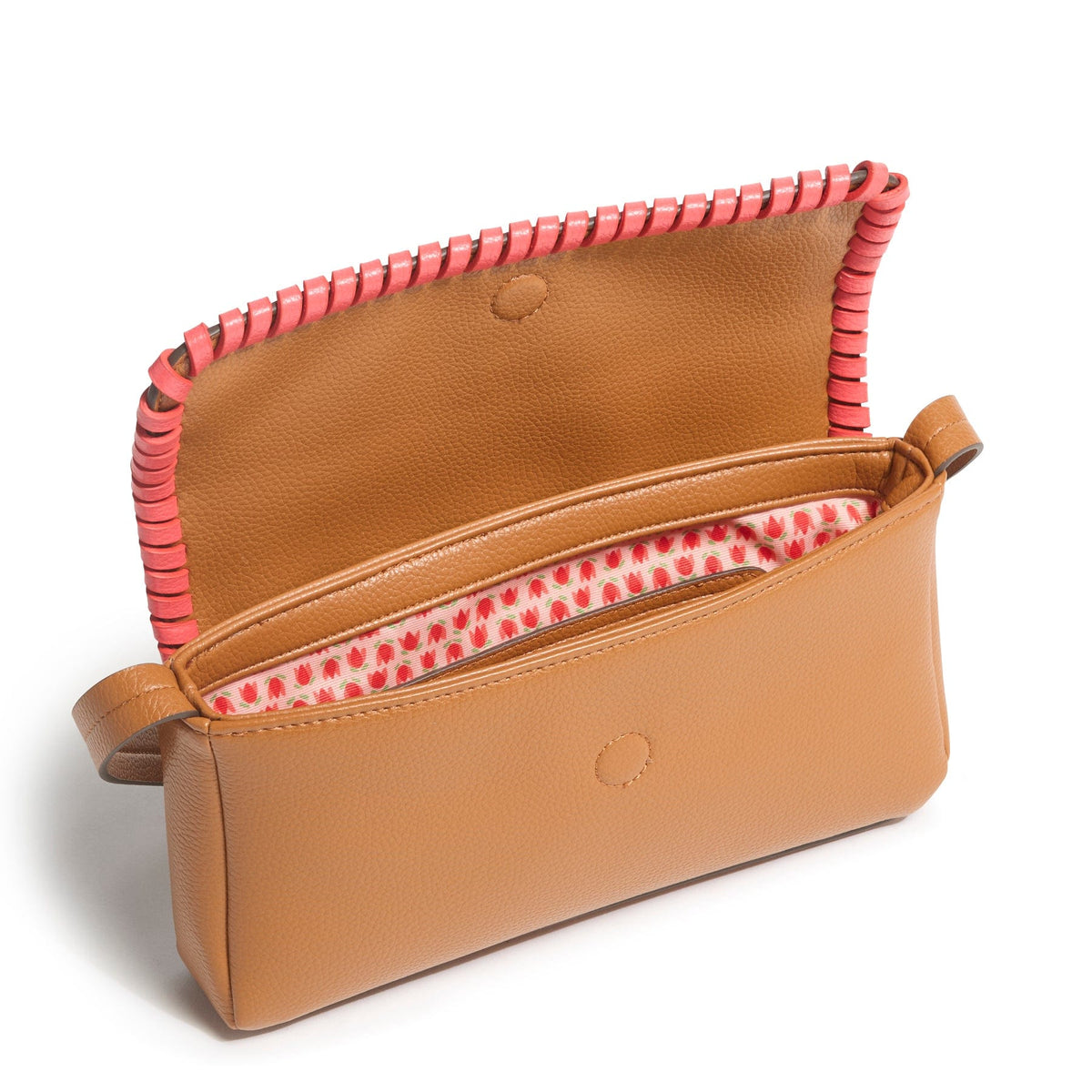 Flap Shoulder Bag - Roasted Pecan and Cayenne
