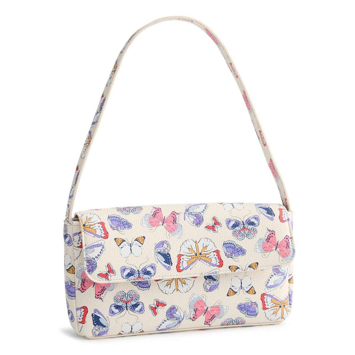 Flap Shoulder Bag - Butterflies in Flight